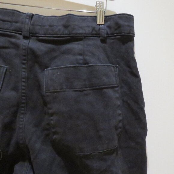 EVERLANE The Organic Cotton Wide Leg Pant in Black Minimalist - Size US 16 - Picture 9 of 11